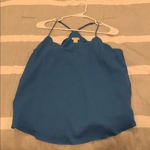 J crew scalloped tank